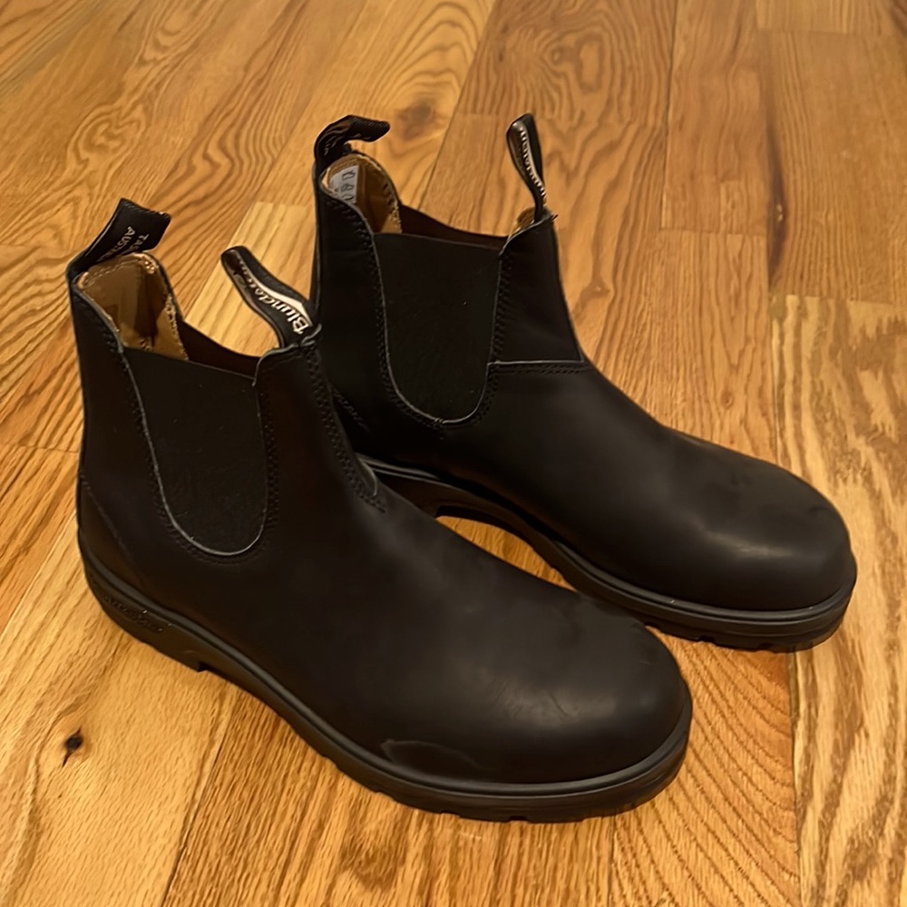 BLUNDSTONE Black Elastic Sided Boot Lined Size USA 11 (Size 10 AUS/UK)